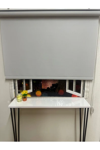 Mat Açık Gri Stor Perde ürün görseli 1