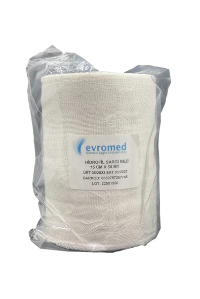 Hıdrofıl Sargı Bezı 15cm X 50 Mt ürün görseli 1