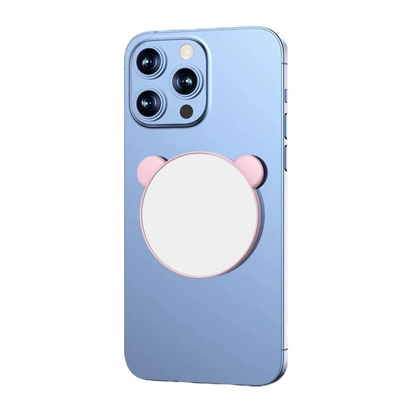 E2M MANYETİK SELFİE AYNASI MICKEY PEMBE - Resim 2