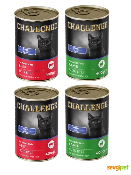 CHLLNGE 6'lı Mix Paket Kedi Konservesi (6 x 400 Gr) ürün görseli 1
