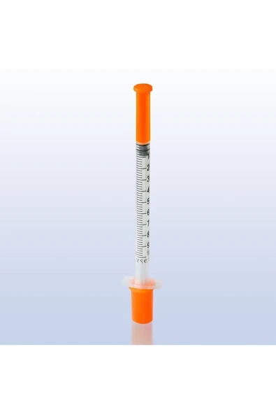 steril şırınga 3p 0,5 ml (70570) - 0,5 Cc enjektörü 5 Kutu (250 ADET) Turuncu ürün görseli 1