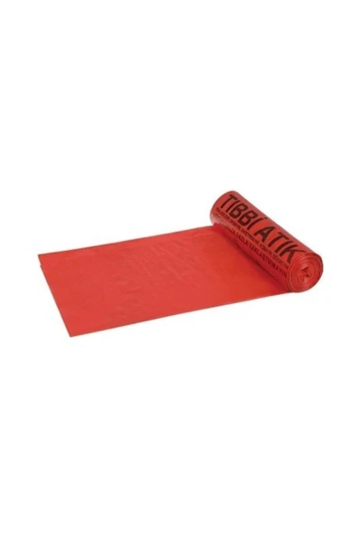 Tıbbi Atık Çöp Torbası / Poşeti Jumbo Boy 80x110 - 1 Rulo= 10' Lu. ürün görseli 1