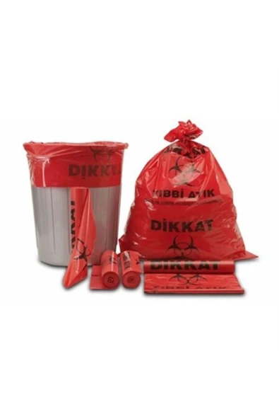 Tıbbi Atık Poşeti 80x110 10'lu Rulo ürün görseli 1