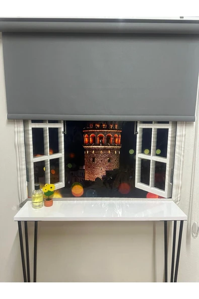 Mat Antrasit Stor Perde - Resim 2