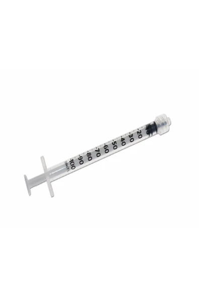 BERİKA 1 CC KİLİTLİ İĞNESİZ LUERLOCK ENJEKTÖR 50 ADET ürün görseli 1