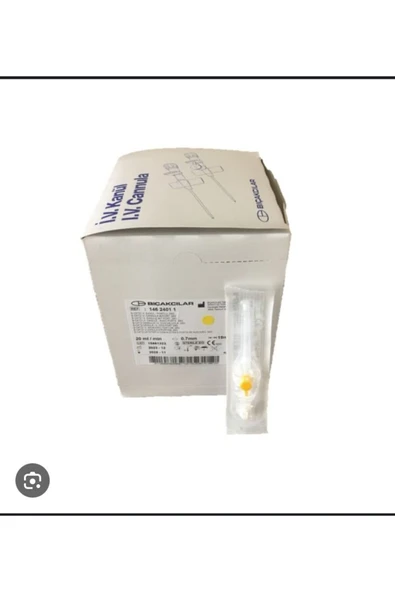Sarı branül 24G 10 adet intraket anjiyokat ürün görseli 1
