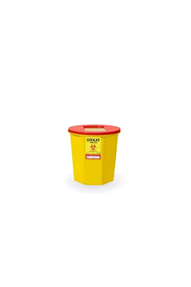 10L Tıbbi Atık Kutusu 5'li Set, Kesici ve Deilici, Güvenli Atık Yönetimi ürün görseli 1