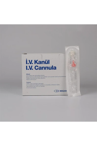 20G pembe kanül intraket branül 30 adet ürün görseli 1