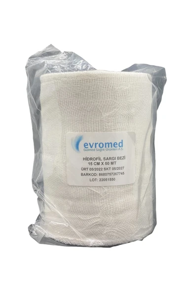 Hıdrofıl Sargı Bezı 15cm X 50 Mt ürün görseli 1