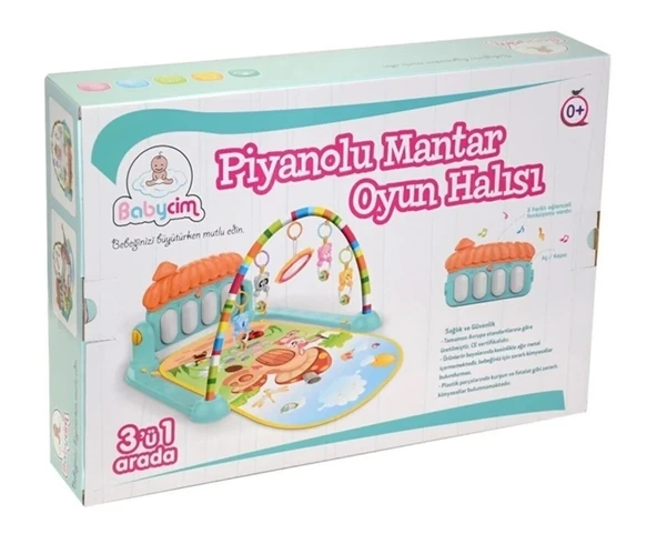 Babycim  Piyanolu Mantar Oyun Halısı 1523 ürün görseli 1