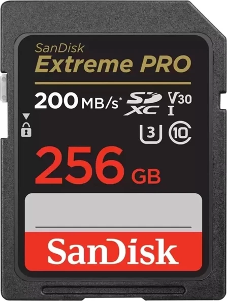 Sandisk Extreme Pro SDSDXXD-256G-GN4IN Class 10 UHS-I U3 V30 256 GB Hafıza Kartı ürün görseli 1