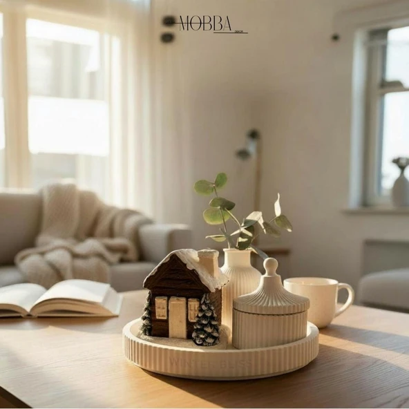 Karlı Ev Tütsülük Dekoratif Set - Resim 3