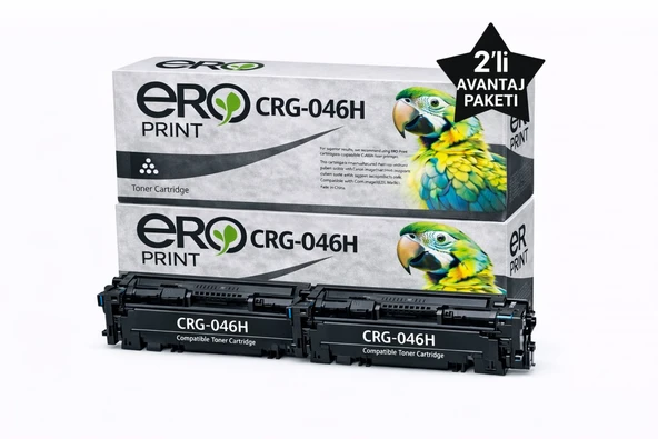 046HBK / Canon i-SENSYS MF731Cdw Çipli Siyah Muadil Toner - 2'li Avantaj Paket ürün görseli 1