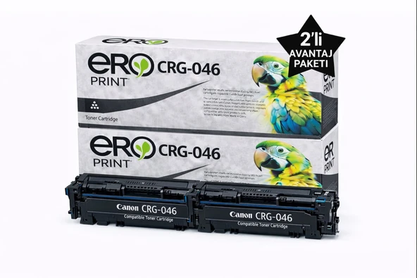 046BK / Canon i-SENSYS MF732Cdw Çipli Siyah Muadil Toner - 2'li Avantaj Paket ürün görseli 1