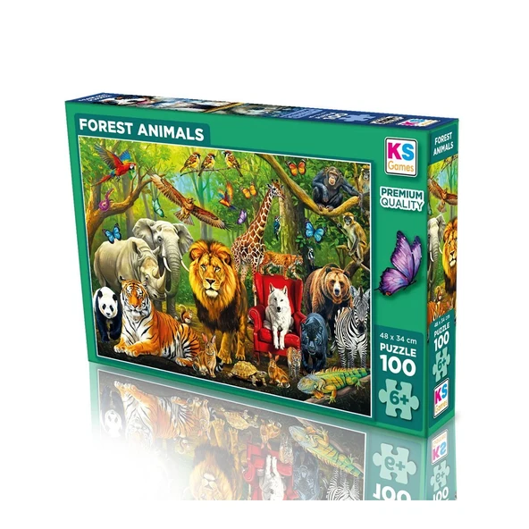 31504 FOREST ANIMALS 100 PARÇA PUZZLE ürün görseli 1