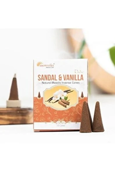 Sandal-Vanilla Konik Tütsü 10'lu - Resim 2