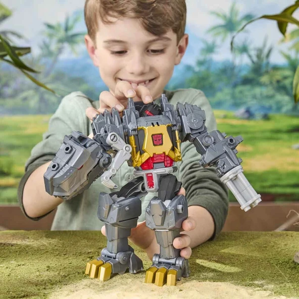 G0748 Transformers Cyberworld Grimlock Chomp And Battle Aksiyon Figürü - Resim 4