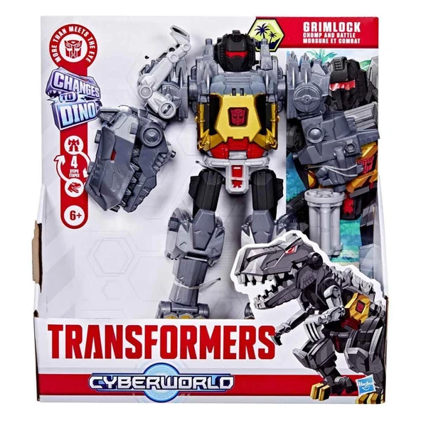 G0748 Transformers Cyberworld Grimlock Chomp And Battle Aksiyon Figürü - Resim 6