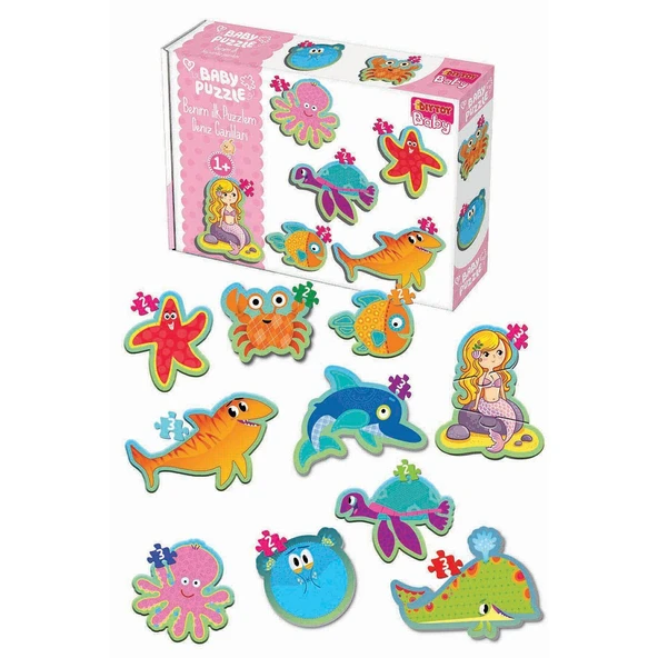 1710 BABY PUZZLE BENİM İLK PUZZLEM DENİZ CANLILARI ürün görseli 1