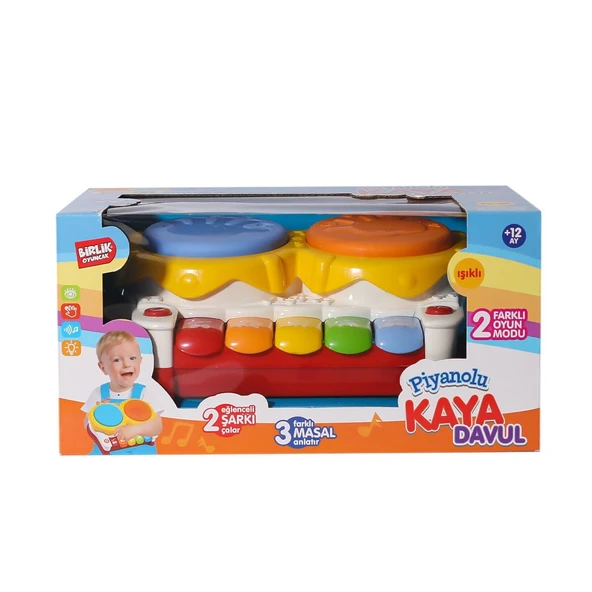 URT032-001 İkili Kaya Davul Seti -Birliktoys ürün görseli 1