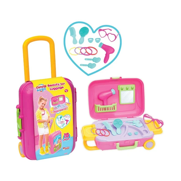 03485 CANDY GÜZELLİK SET BAVULUM ürün görseli 1