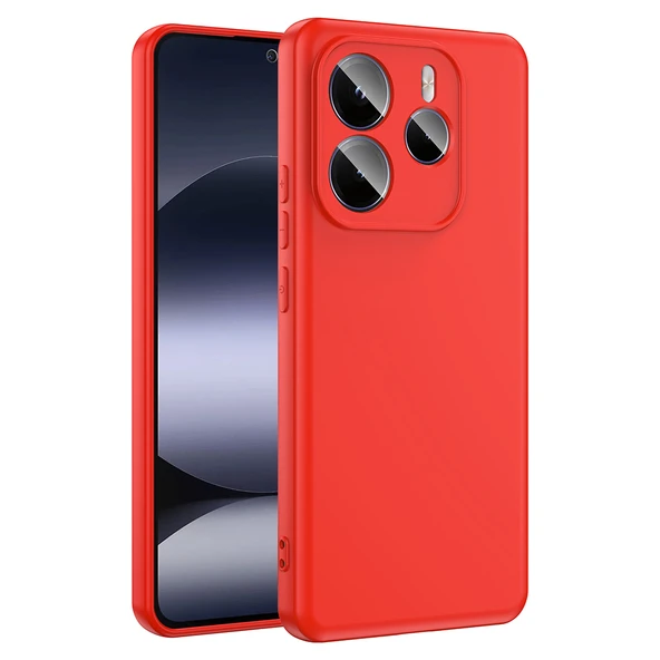 Redmi Note 14 5G Kılıf Lansman Tasarım İç Yüzeyi Kadife Silikon ürün görseli 1