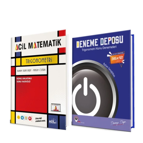 Acil Trigonometri Soru Bankası ve Deneme Deposu Trigonometri Deneme Seti 2 Kitap ürün görseli 1