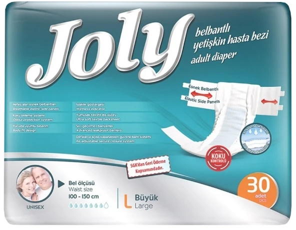Joly Belbantlı Hasta Bezi Large (Büyük Boy) 30 Adet ürün görseli 1