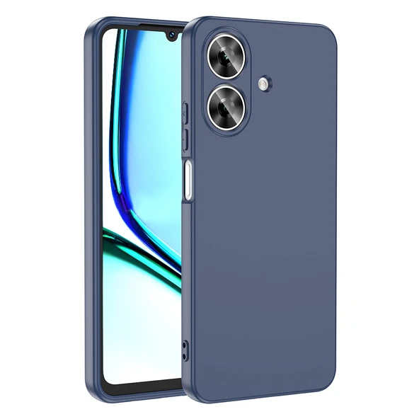 Realme Note 60 Kılıf Lansman Tasarım İç Yüzeyi Kadife Silikon ürün görseli 1