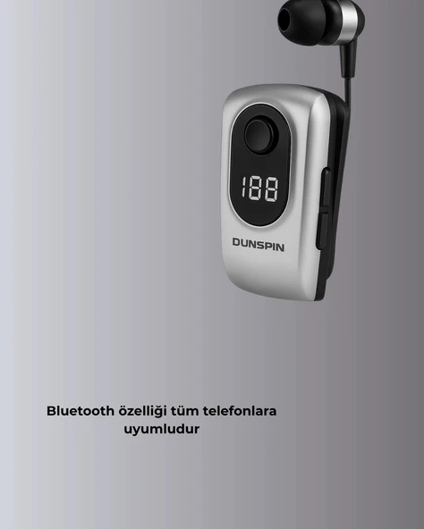 Dsf 220 Kablosuz Klipsli Bluetooth Kulaklık - Resim 3