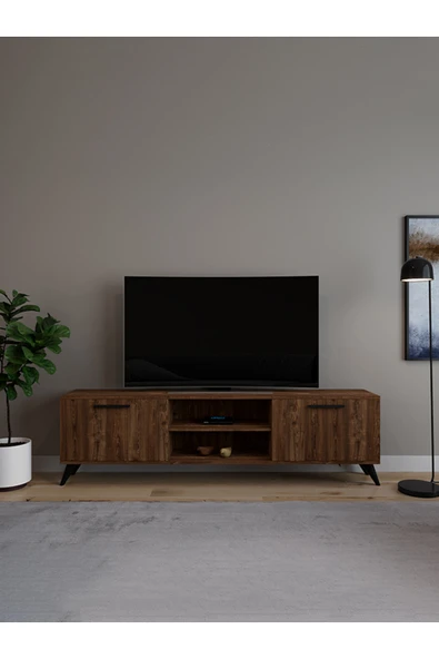 AYMOBSAN Monaco Düşer Kapaklı Tv Ünitesi 2 Kapaklı 180 Cm - Atlantik Çam ürün görseli 1