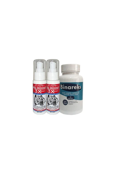 2 Adet 50 ml Bigboost Erkek 3xEffect Canlandirici Krem + Yanında 1 Kutu 30lu Binareks Erkeklere Özel ürün görseli 1