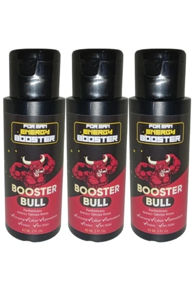 Booster Bull 3 Adet Erkeklere Özel Kremi 60 ml - 3 Adet 60 ml ürün görseli 1