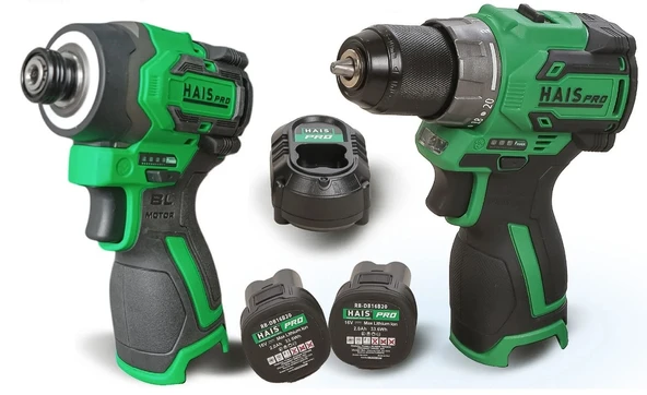 HaisPro Akülü Set - 2'li Profesyonel 16V Akülü Set + 2X2 Ah Çift Akü - RB-03 ürün görseli 1