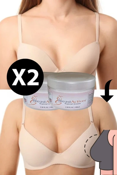 Breast Actives Kadınlara Özel Göğüs Aktifleştirici Masaj Bakım Kremi 100 ml 2 adet ürün görseli 1