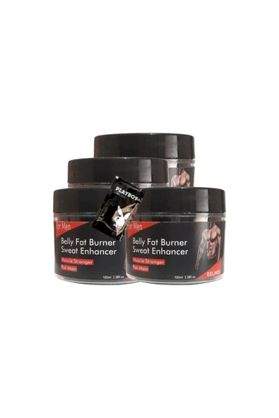 Belly fatBurner Yağları eritmek için masaj bakım kremi 4x100 ml+1 Adet Jel ile ürün görseli 1