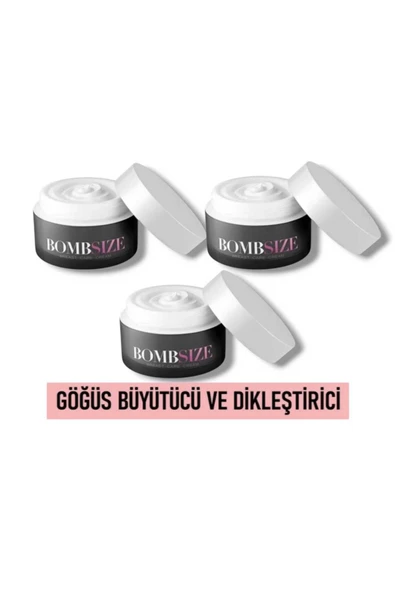 Bombsize Kadınlara Özel Göğüs Geliştirici Dolgunlaştırıcı Sıkılaştırıcı Bakım Kremi 50 ML X 3 Adet ürün görseli 1