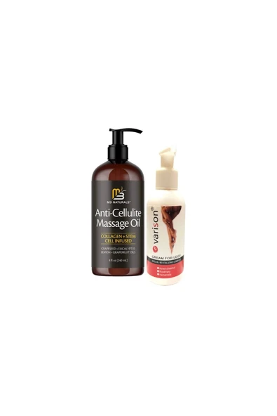 Anti-Cellulite 240 ml Massage Oil Selülitlere Karşı Masaj Yağı + Varison 120 ml Varislerinize Son ürün görseli 1