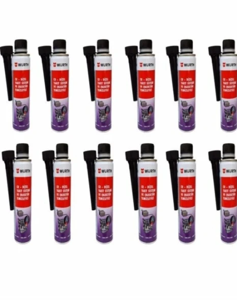 Würth Dizel Uyumlu Enjektör Temizleyici 300 Ml. 12'li Set ürün görseli 1