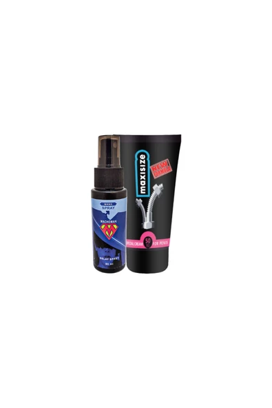 Bonie Machoman 60 ml Erkek Zaman Spreyi + Maxi Size Erkek Özel Yeri Boyutlandırıcı Krem ürün görseli 1