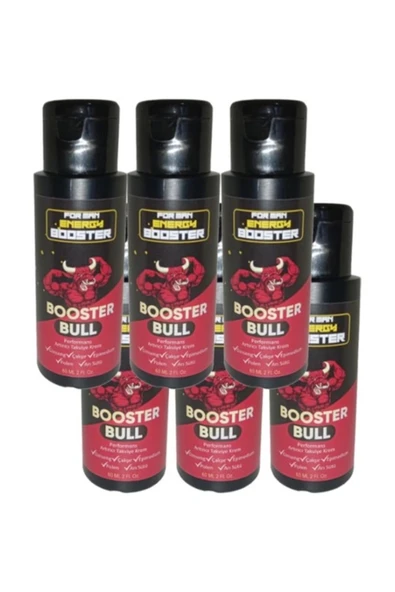 Booster Bull 6 Tane Birden Erkeklere Özel Kremi 60 ml - 6 Adet 60 ml ürün görseli 1