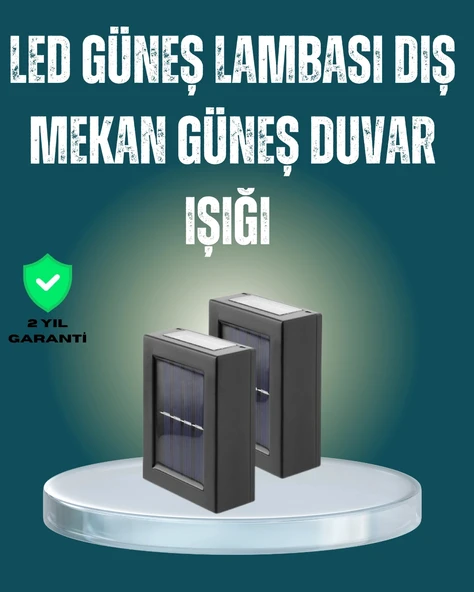 Suya Dayanıklı Güneş Enerjili Bahçe Lambası ürün görseli 1