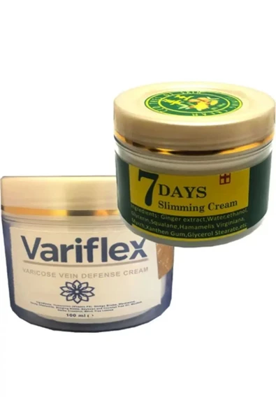 Variflex 100 ml Bacak Krem + 7days Slimingcream Yaz Hazırlığı Krem ürün görseli 1