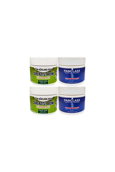 Çörek Otu Kremi Etkili Orta Boy 2x 100 ml + Painclass 2x 150 ml Kuyruk Yağı Kremi ürün görseli 1