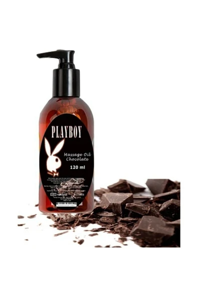 Playboy Chocolate Massage Oil 120 Ml Çikolata Aromalı Vücut Masaj Yağ ürün görseli 1