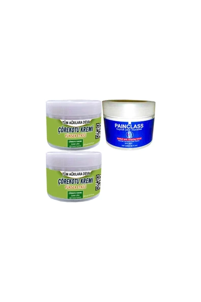 Çörek Otu Rahatlatıcı Krem 2x150 ml+Painclass 100 ml Kuyruk Yağı Kremi ürün görseli 1