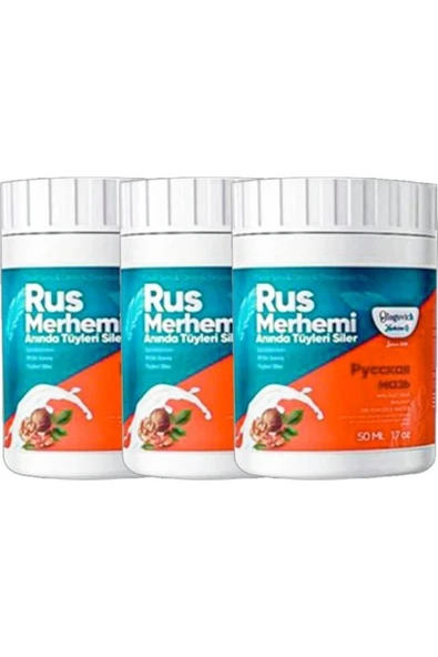 Glegnd Turquoise Tüylere Krem 3 Tane Ceviz & Ceviz Sütü Russ Merhemi 50 ml ürün görseli 1