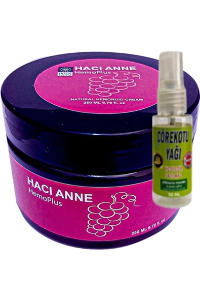 Hemoplus Hacı Anne Bakım Kremi 200 ml + Çörek Otu Yağı 30 ml ürün görseli 1