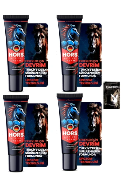 Hors Active Cream Gecikme Ve Sertleşme P.enis Kremi 50ml 4 Adet 1 Adet Jel ürün görseli 1