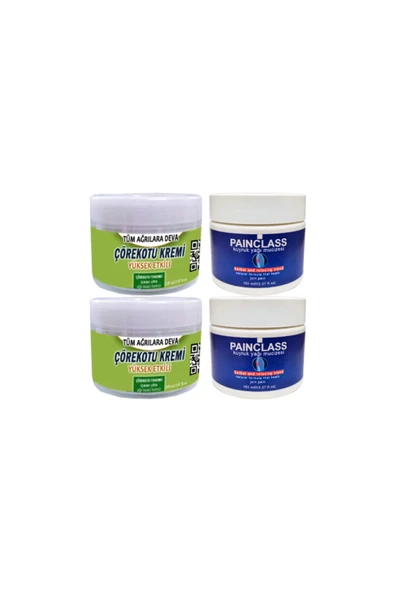 Çörek Otu Kremi 2x150 ml +Painclass Kuyruk Yağı Kremi 2x150 ml ürün görseli 1